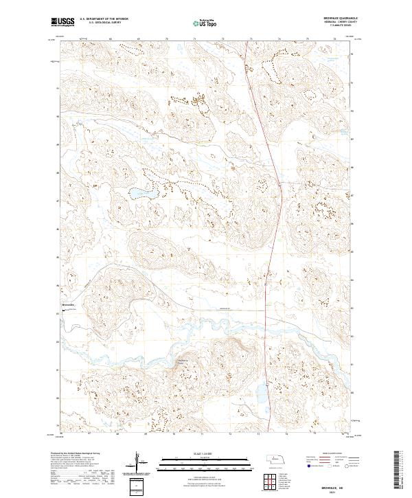 Brownlee topographic map thumbnail