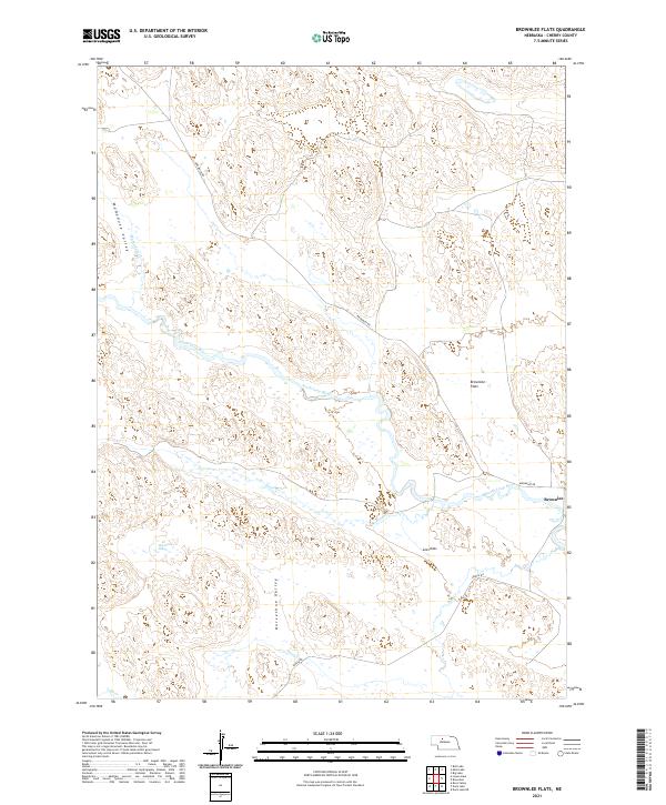 Brownlee Flats topographic map thumbnail