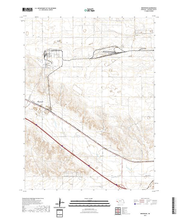 Brownson topographic map thumbnail