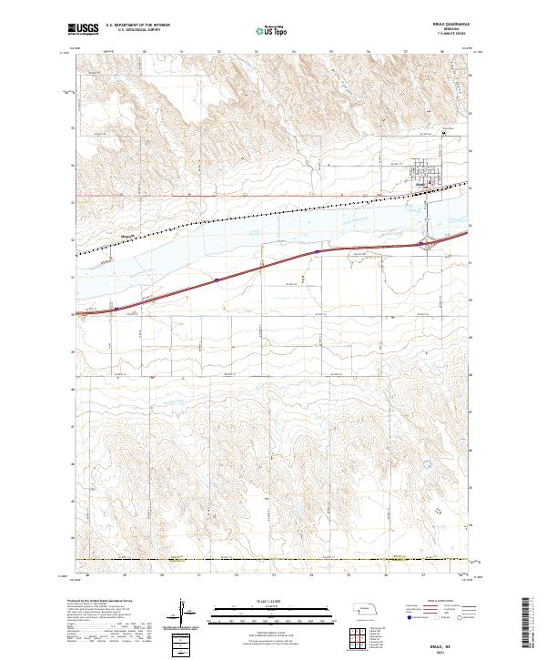 Brule topographic map thumbnail