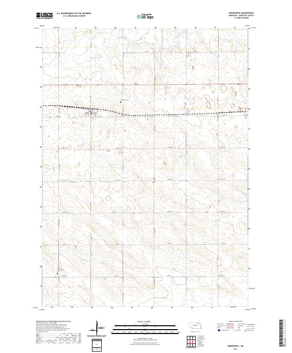 Brunswick topographic map thumbnail