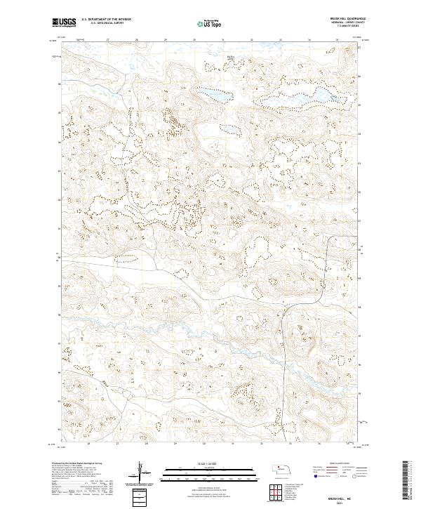 Brush Hill topographic map thumbnail