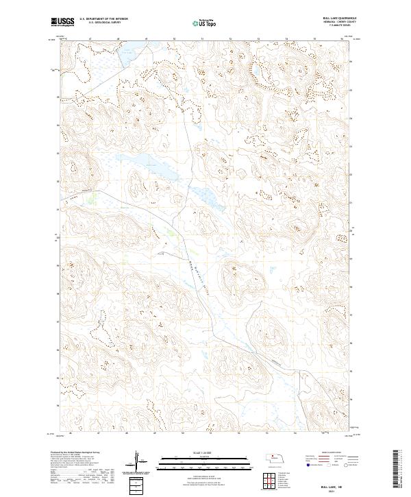 Bull Lake topographic map thumbnail
