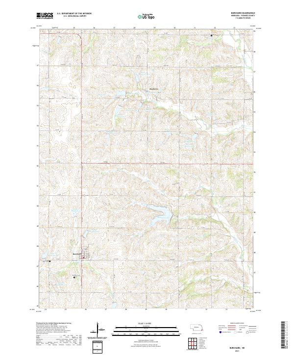 Burchard topographic map thumbnail