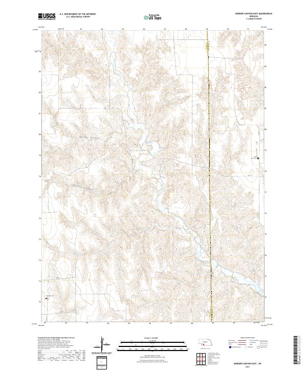 Burger Canyon East topographic map thumbnail