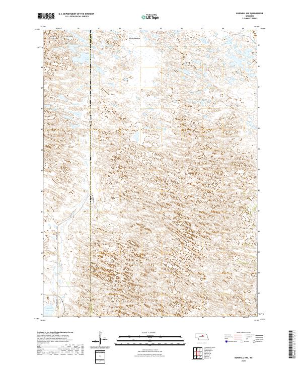 Burwell NW topographic map thumbnail