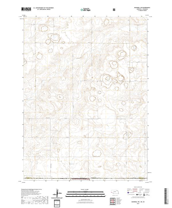 Bushnell SW topographic map thumbnail