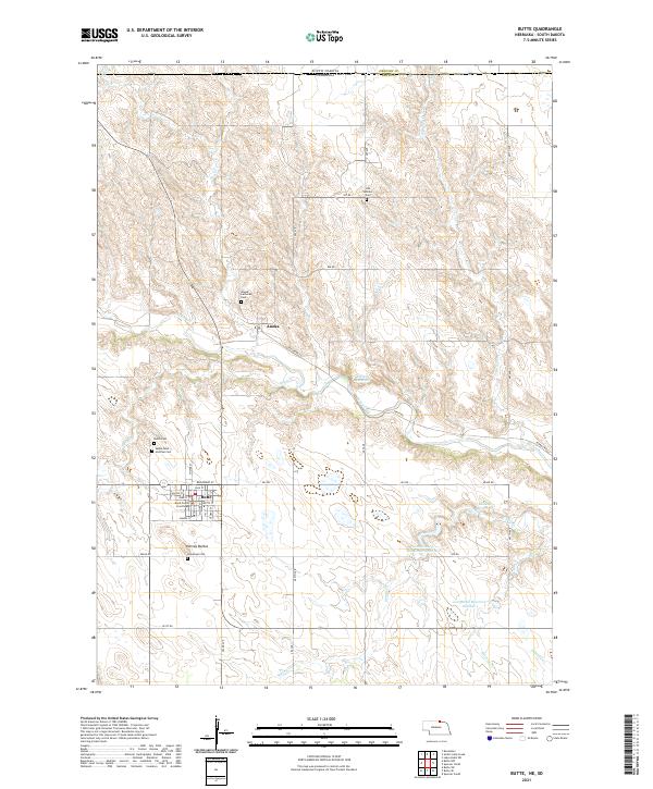 Butte topographic map thumbnail