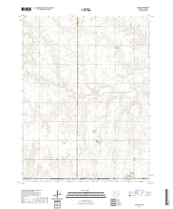 Byron topographic map thumbnail