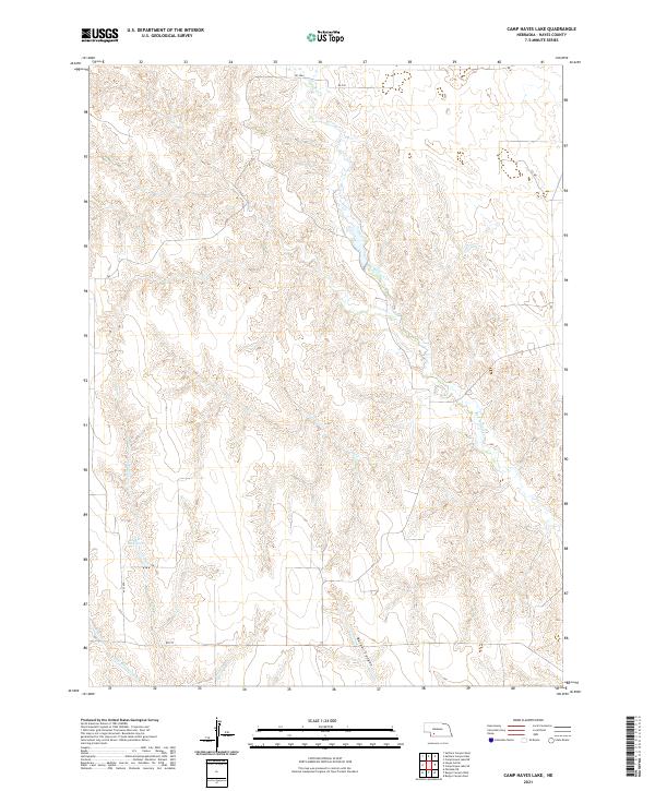 Camp Hayes Lake topographic map thumbnail