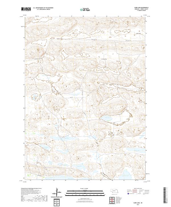 Card Lake topographic map thumbnail