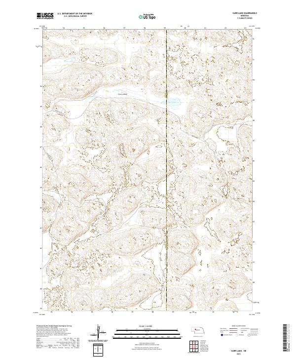 Carr Lake topographic map thumbnail