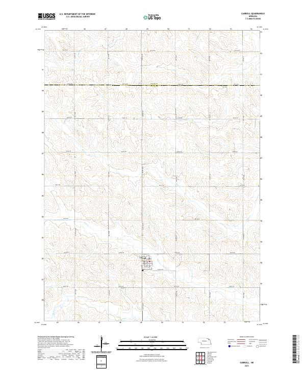 Carroll topographic map thumbnail