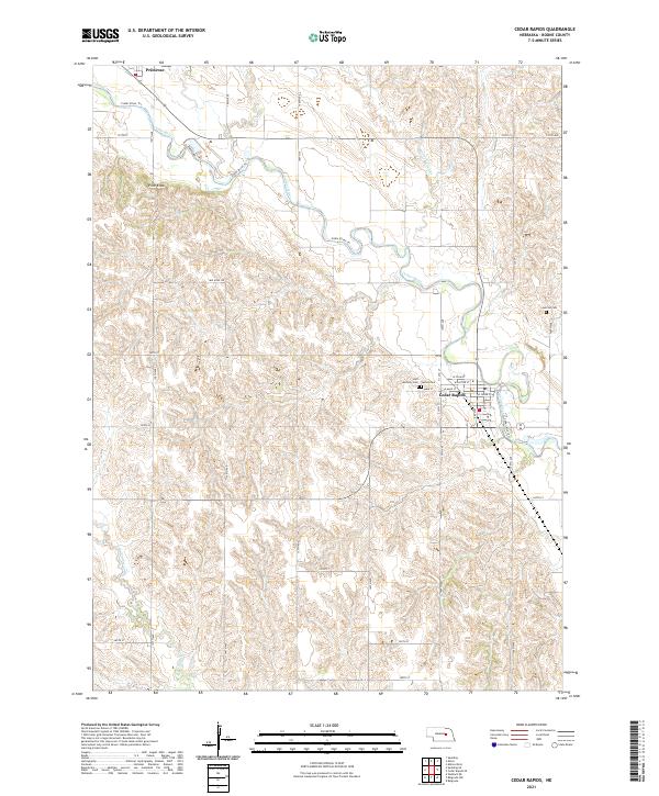 Cedar Rapids topographic map thumbnail