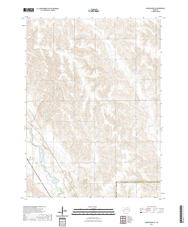Cedar Rapids SE topographic map thumbnail