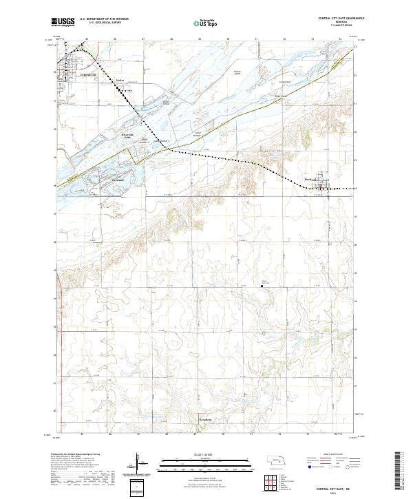 Central City East topographic map thumbnail