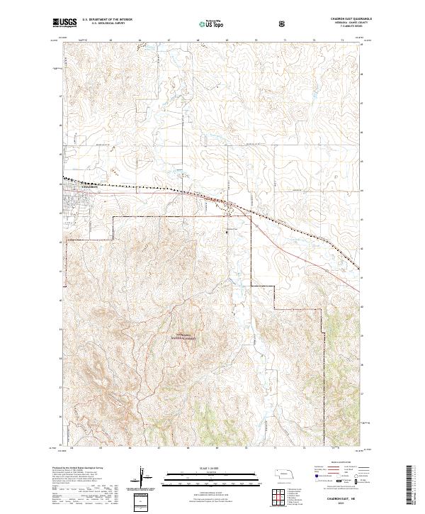 Chadron East topographic map thumbnail