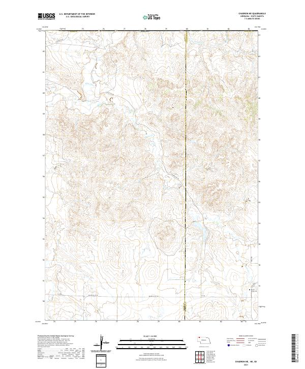 Chadron NE topographic map thumbnail