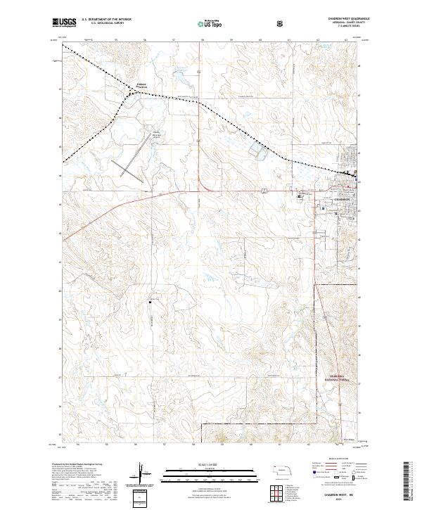 Chadron West topographic map thumbnail