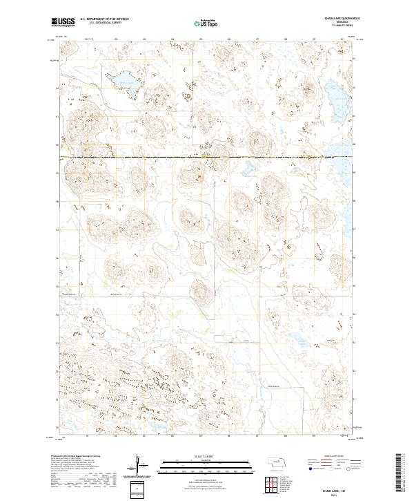 Chain Lake topographic map thumbnail