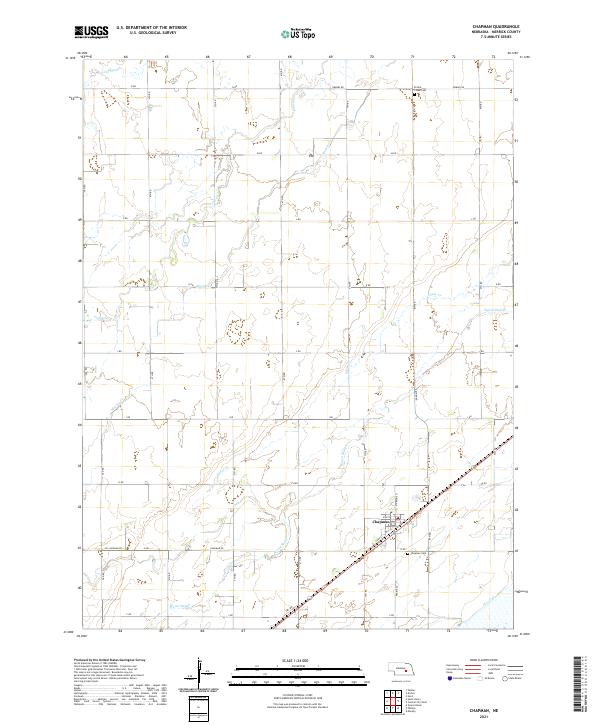 Chapman topographic map thumbnail