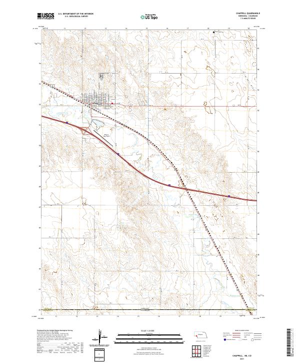 Chappell topographic map thumbnail