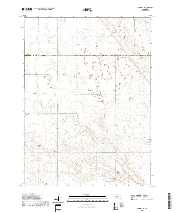 Chappell NE topographic map thumbnail