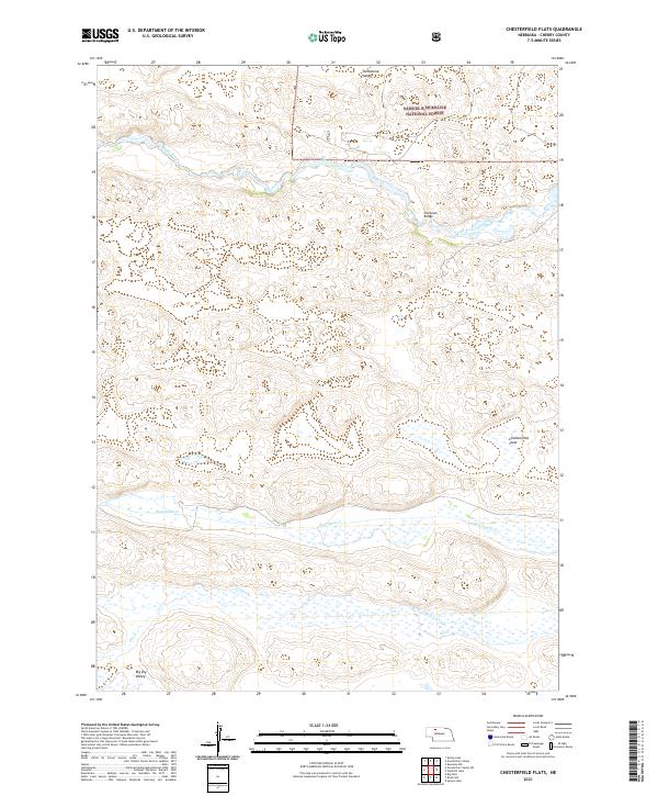 Chesterfield Flats topographic map thumbnail