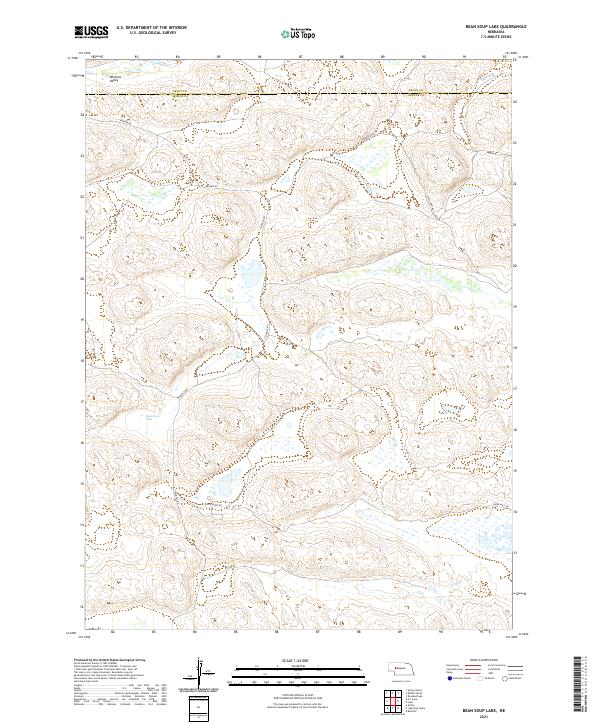 Bean Soup Lake topographic map thumbnail