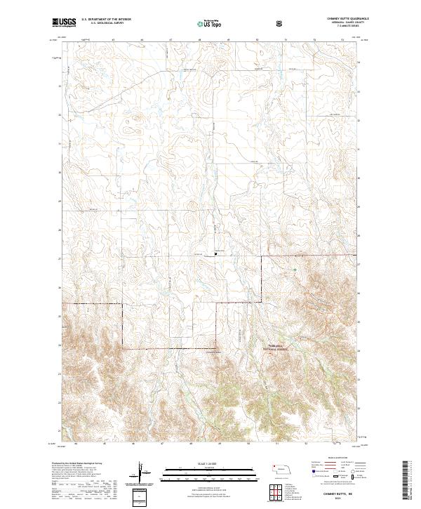 Chimney Butte topographic map thumbnail