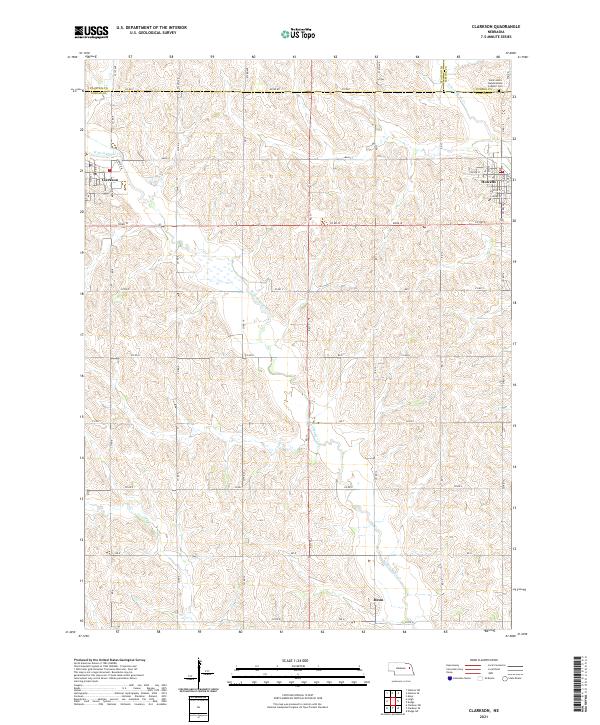 Clarkson topographic map thumbnail