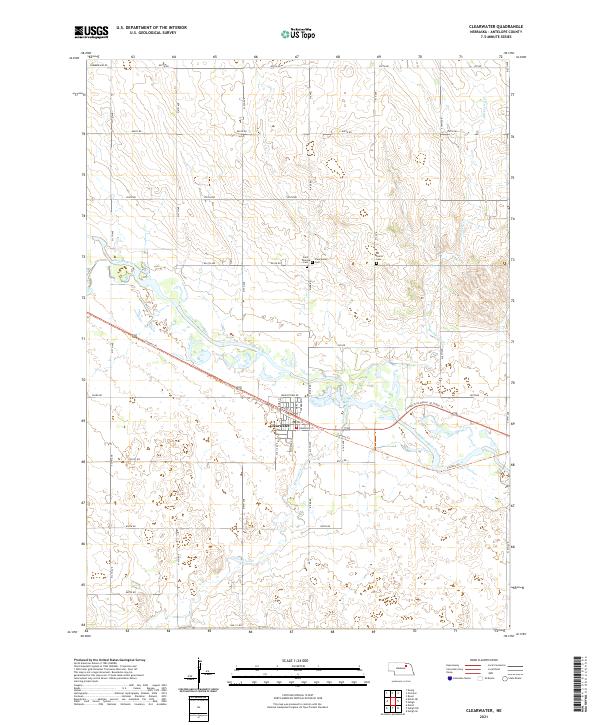Clearwater topographic map thumbnail