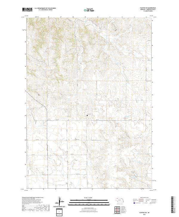 Clinton SW topographic map thumbnail