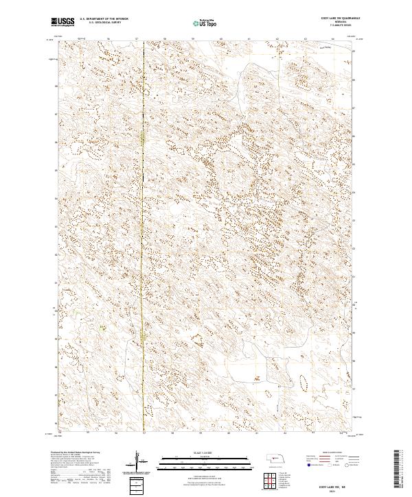 Cody Lake SW topographic map thumbnail