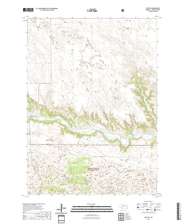 Cody SE topographic map thumbnail