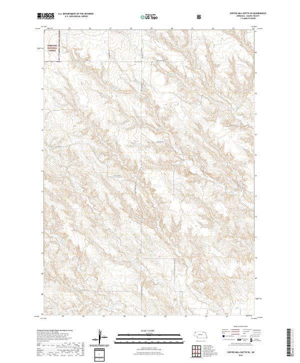 Coffee Mill Butte SE topographic map thumbnail