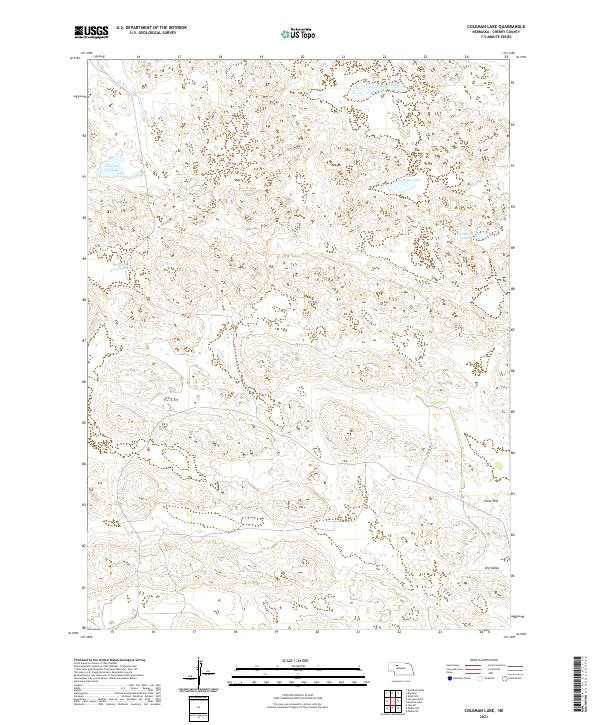 Coleman Lake topographic map thumbnail