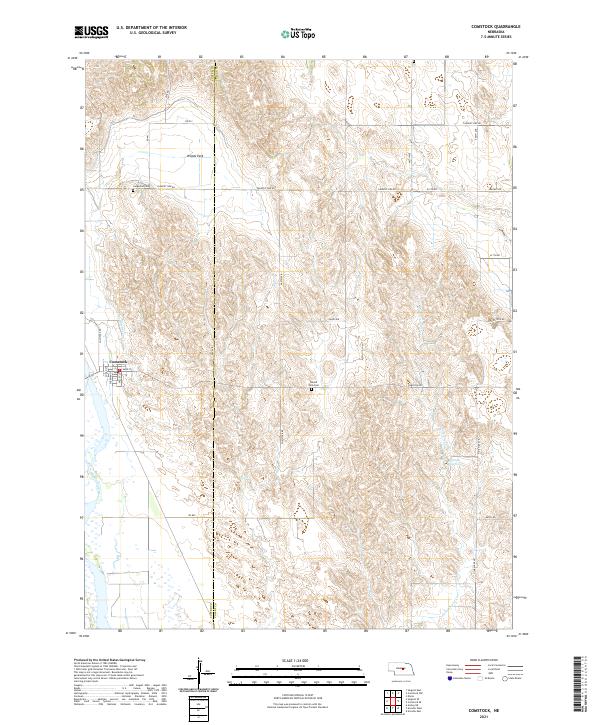 Comstock topographic map thumbnail