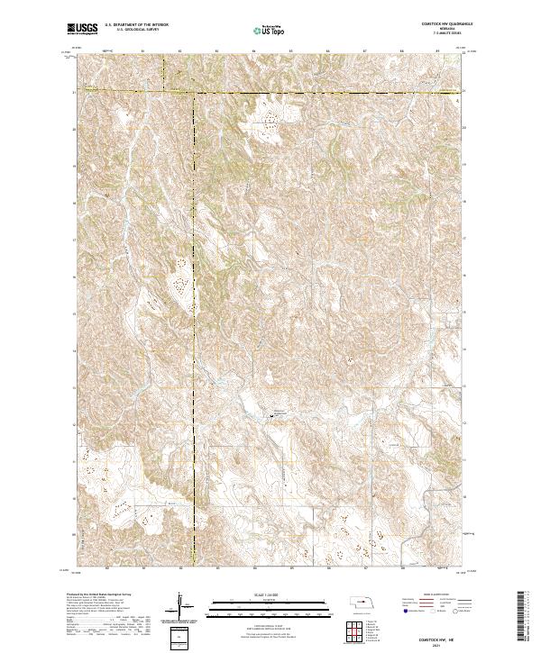 Comstock NW topographic map thumbnail
