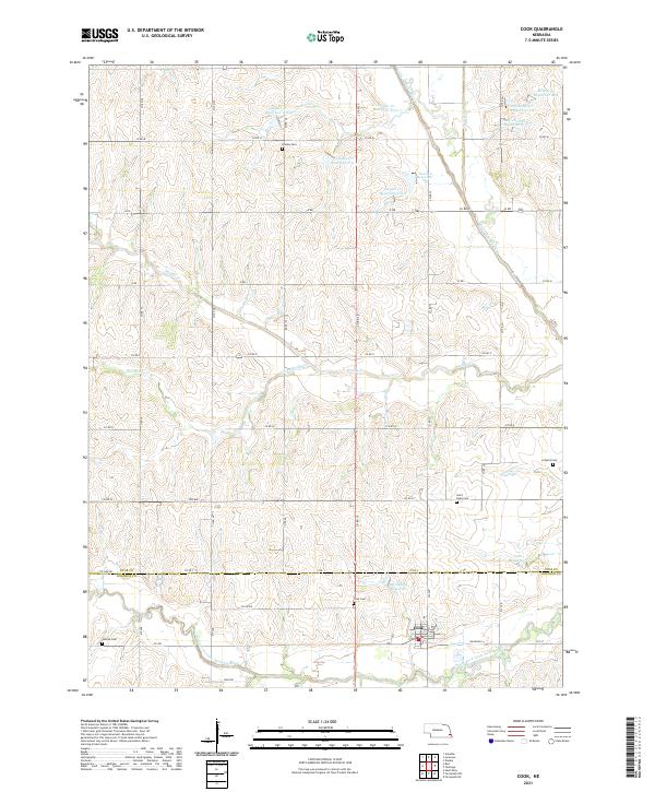 Cook topographic map thumbnail