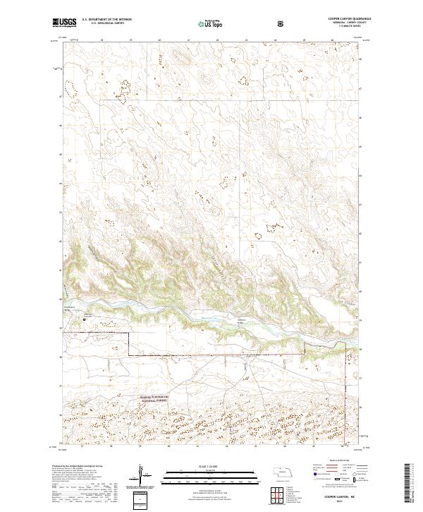 Cooper Canyon topographic map thumbnail