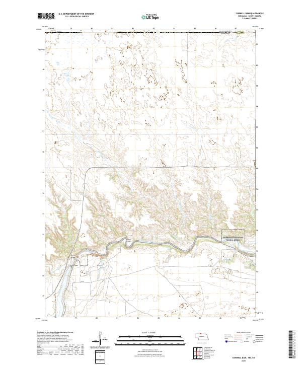 Cornell Dam topographic map thumbnail