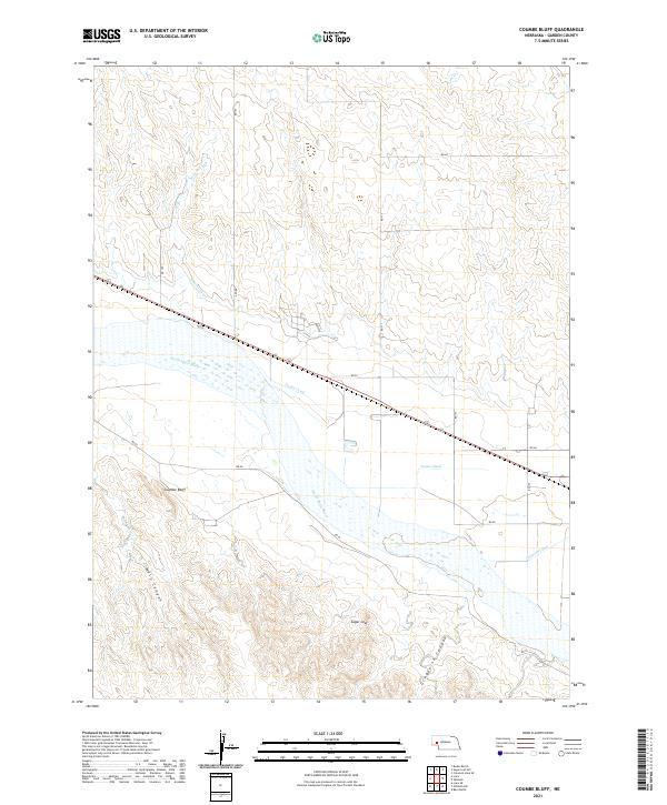 Coumbe Bluff topographic map thumbnail