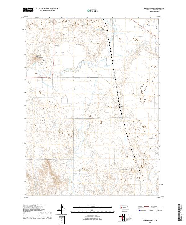 Courthouse Rock topographic map thumbnail