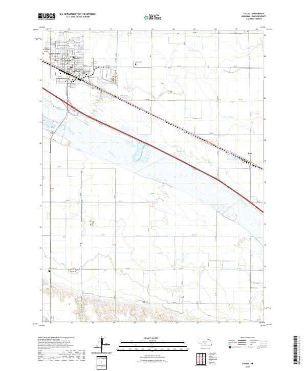 Cozad topographic map thumbnail