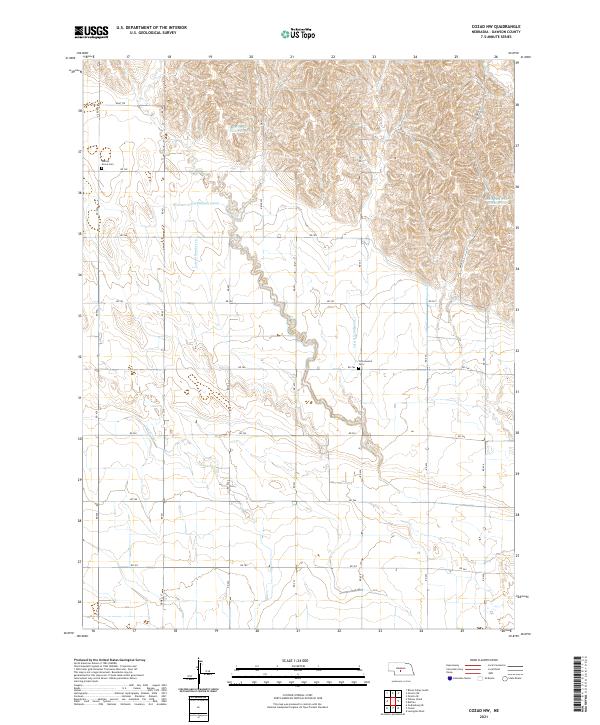 Cozad NW topographic map thumbnail