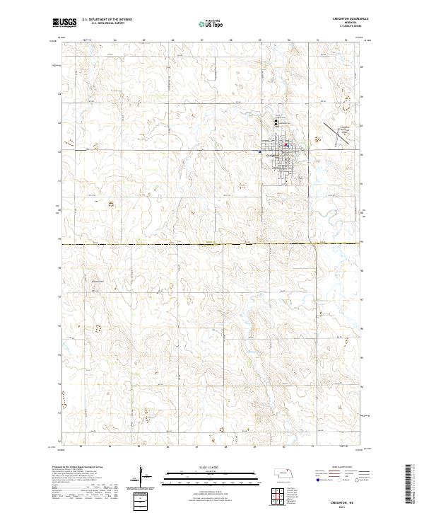 Creighton topographic map thumbnail
