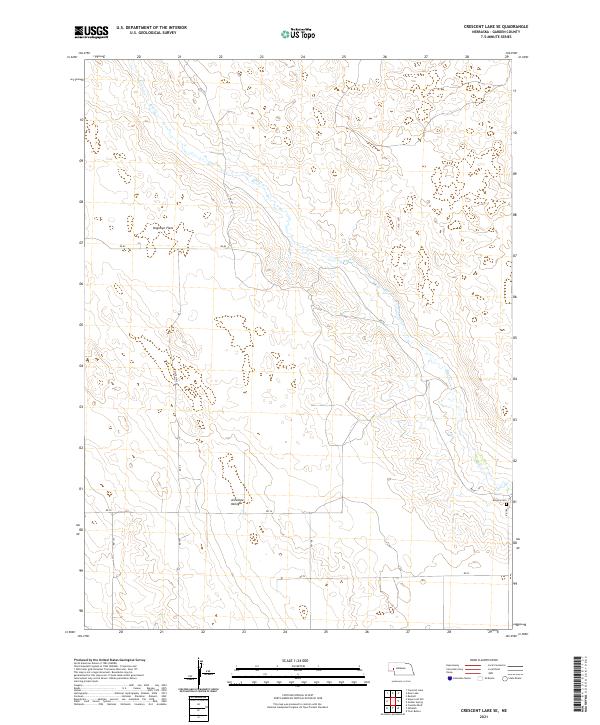 Crescent Lake SE topographic map thumbnail