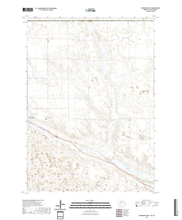 Crookston East topographic map thumbnail