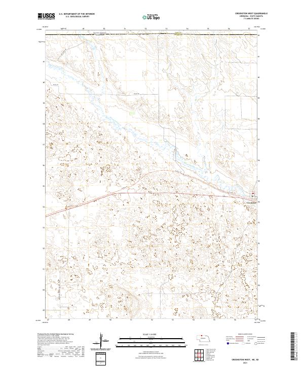 Crookston West topographic map thumbnail